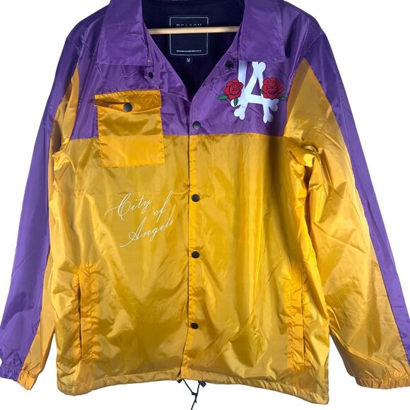 NWT Los Angeles City Of Angels Coaches Jacket Men’s L | Streetwear Skater Urban - Picture 5 of 13